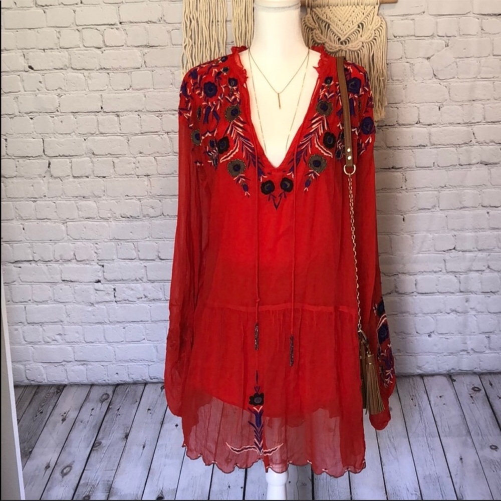 Free people embroidered dress